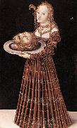 CRANACH, Lucas the Elder Salome with the Head of St John the Baptist dfgj USA oil painting reproduction